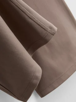 Active-Leggings mit hohem Bund und ausgestelltem Bein
