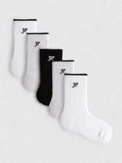 Activewear-Söckchen mit hohem Baumwollanteil, 5er-Pack