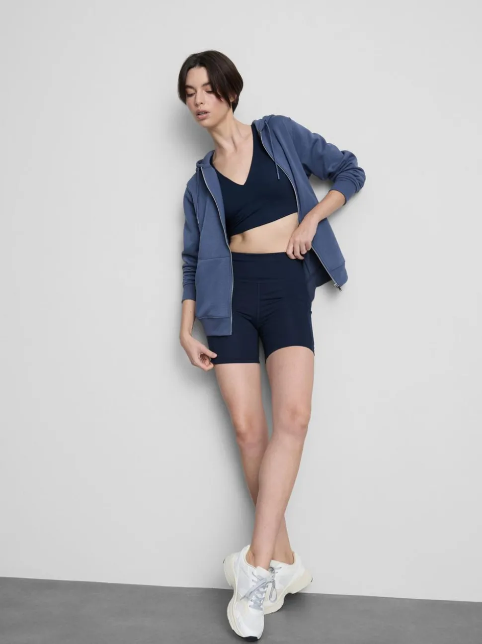 Activewear-Yogashorts mit mittlerer Leibhöhe