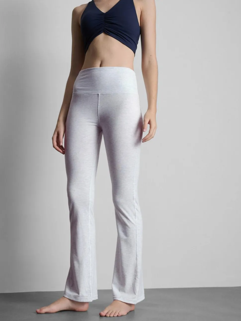 Active-Yoga-Leggings mit hohem Bund