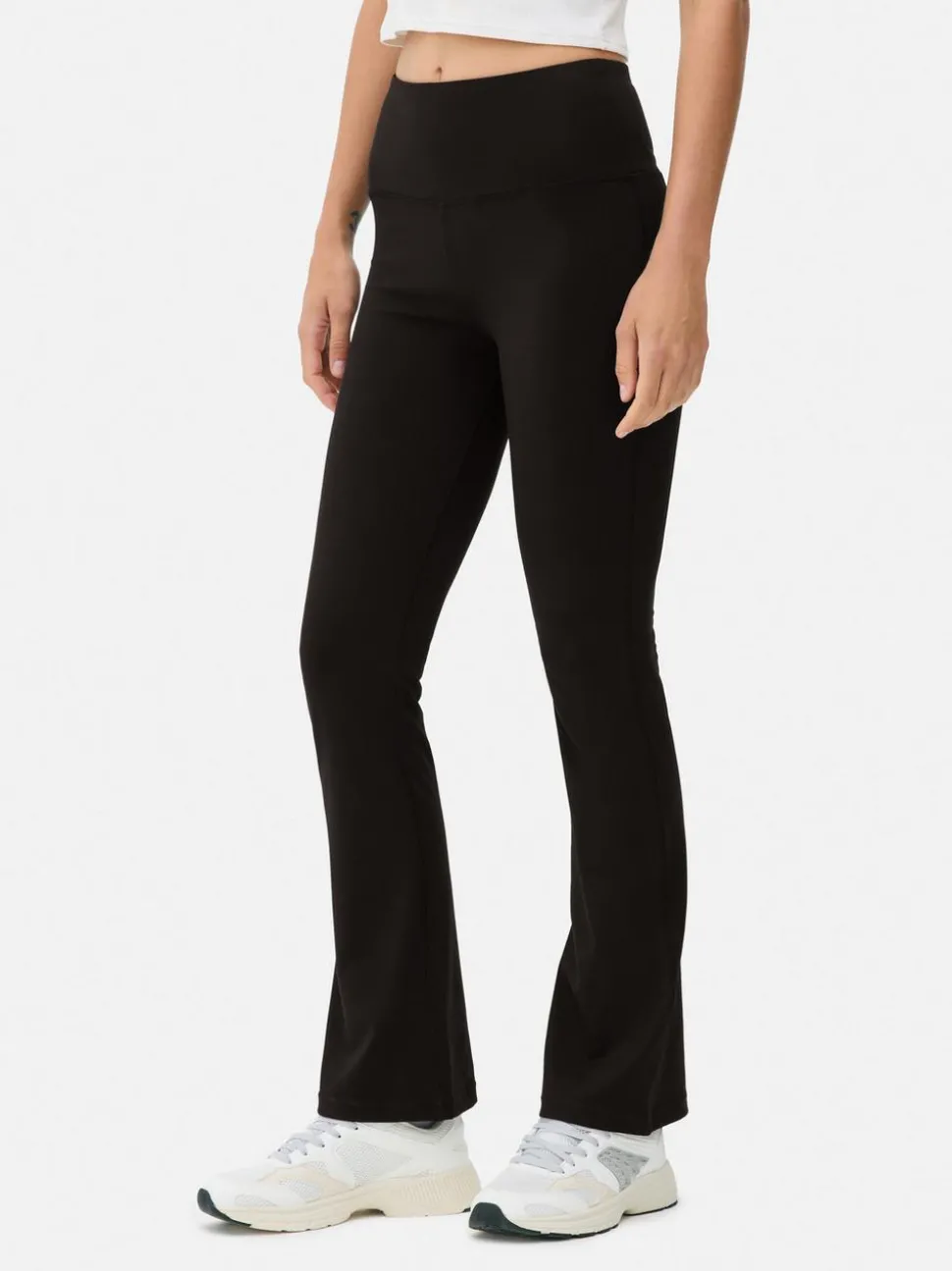 Active-Yoga-Leggings mit hohem Bund