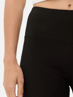 Active-Yoga-Leggings mit hohem Bund