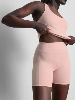 Active-Yogashorts mit hohem Bund
