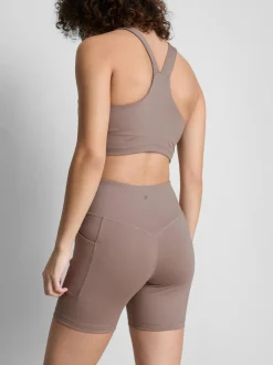 Active-Yogashorts mit hohem Bund