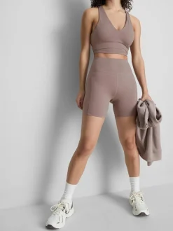 Active-Yogashorts mit hohem Bund