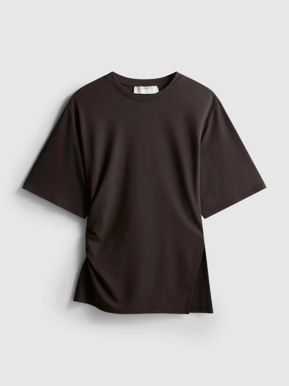 Asymmetrisches „The Edit“ T-Shirt mit Raffung