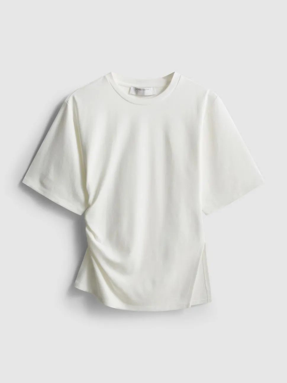 Asymmetrisches „The Edit“ T-Shirt mit Raffung