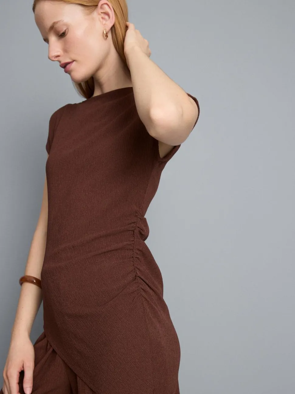 Asymmetrisches Top in Knitteroptik