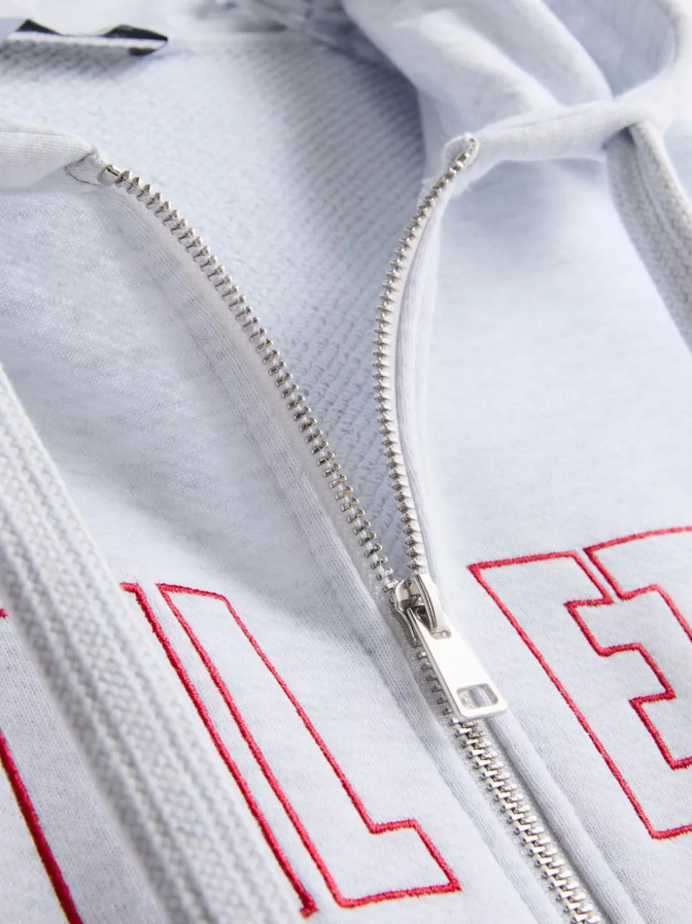Athletics-Hoodie aus Baumwollmischung mit Reißverschluss