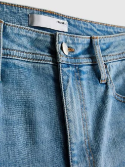 Ausgestellte Denim-Jeans mit mittelhohem Bund