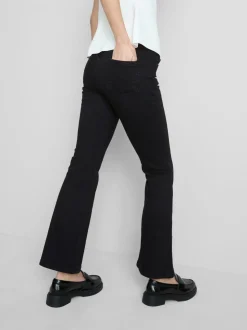 Ausgestellte Jeans aus Baumwoll-Denim mit mittlerer Leibhöhe
