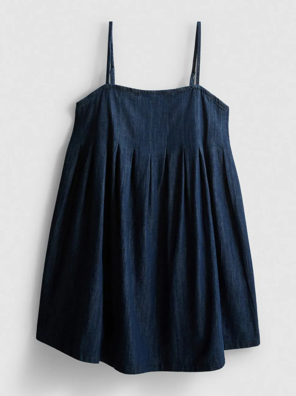 Babydoll-Minikleid aus Baumwoll-Denim