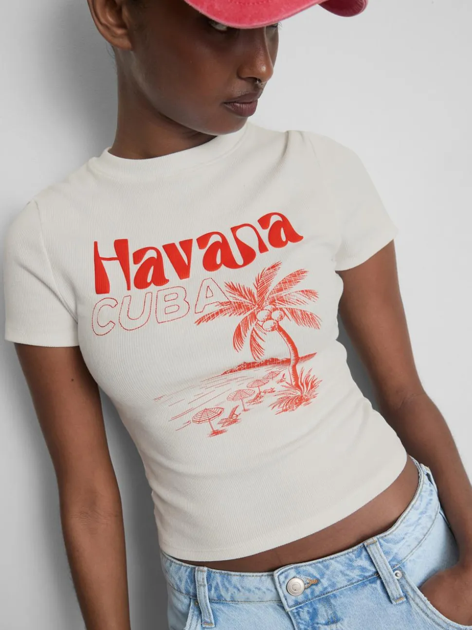 Baby-Tee mit Havanna-Grafik und hohem Baumwollanteil