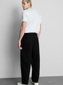 Baggy-Chinohose mit mittlerer Leibhöhe