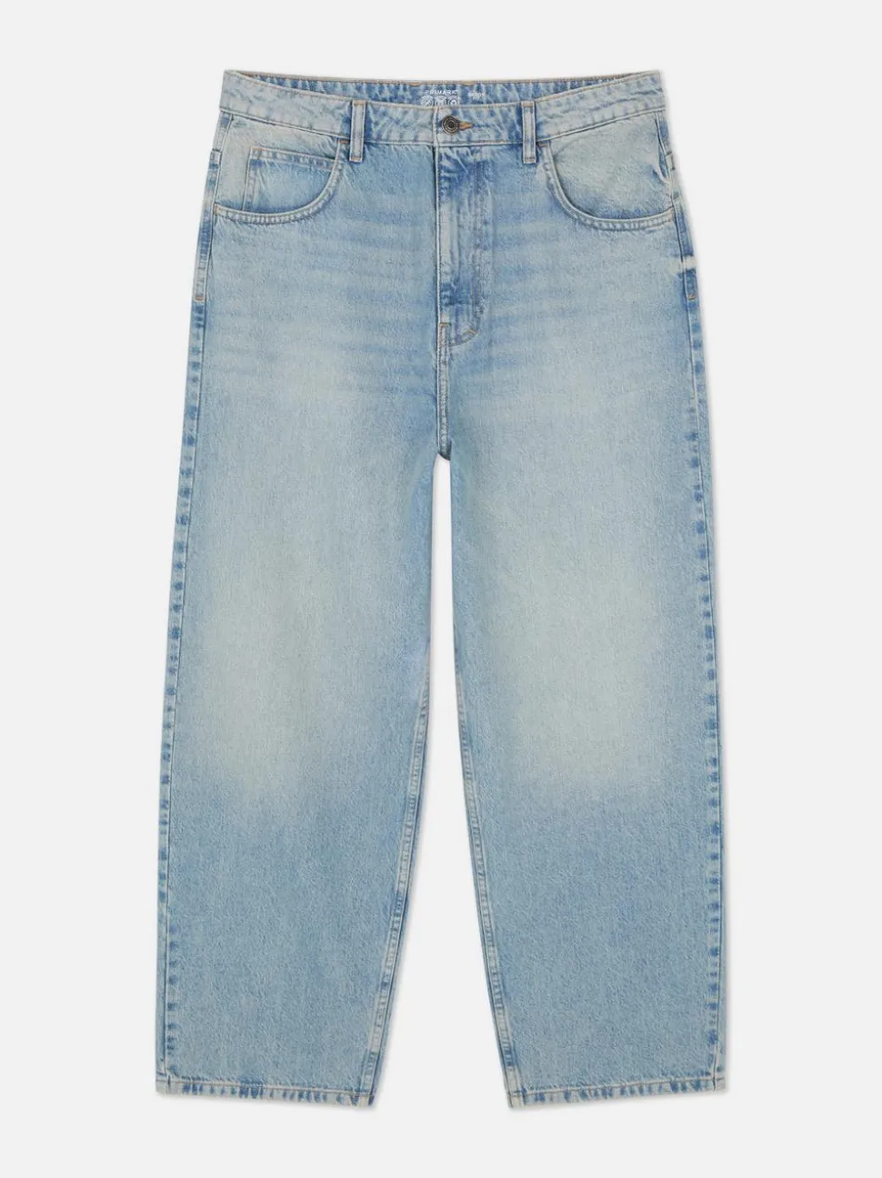 Baggy-Jeans mit mittlerer Leibhöhe