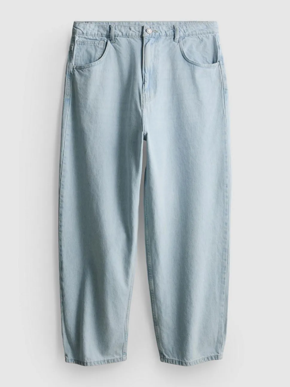 Baggy-Jeans mit mittlerer Leibhöhe