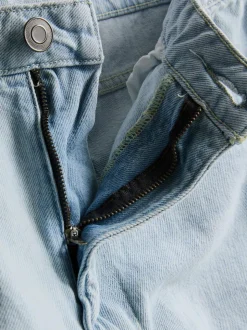 Baggy-Jeans mit mittlerer Leibhöhe