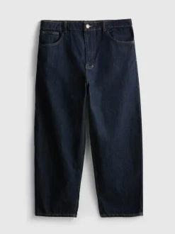 Baggy-Jeans mit mittlerer Leibhöhe