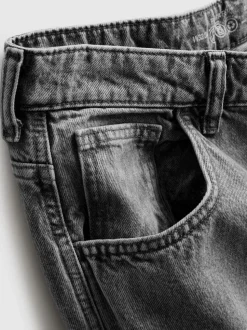 Baggy-Jeans mit mittlerer Leibhöhe