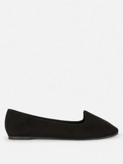 Ballerinas in Wildleder-Optik