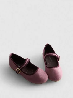 Ballerinas in Wildleder-Optik