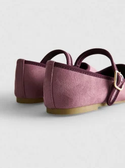 Ballerinas in Wildleder-Optik