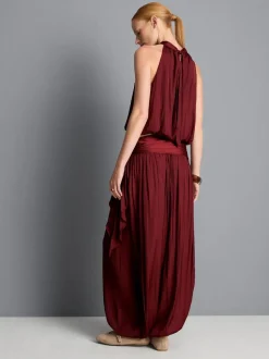 Ballonhose mit drapierter Taille