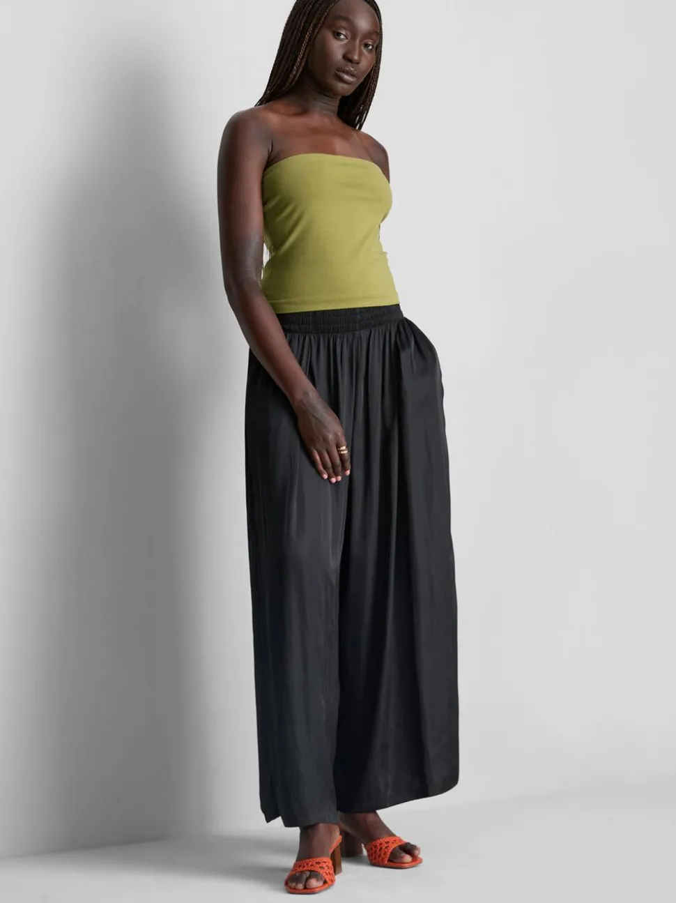 Bandeau-Top mit hohem Baumwollanteil