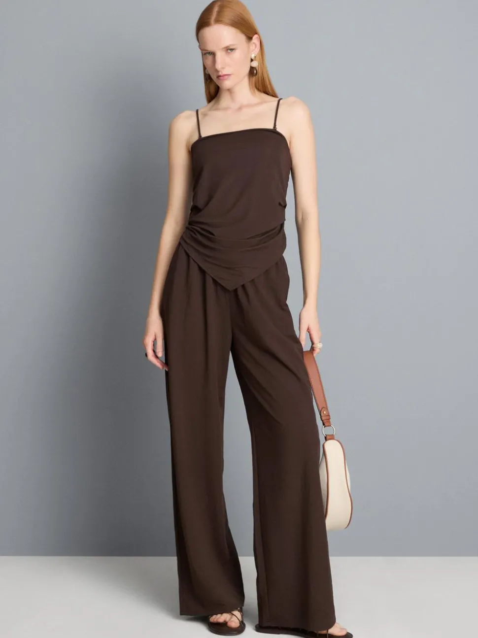 Bandeau-Top mit Zipfelsaum