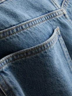 Barrel-Jeans mit mittlerer Leibhöhe