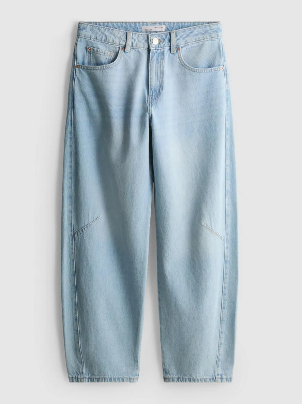 Barrel-Jeans mit mittlerer Leibhöhe