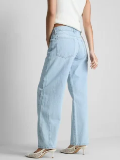 Barrel-Jeans mit mittlerer Leibhöhe