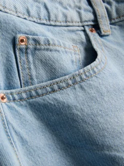 Barrel-Jeans mit mittlerer Leibhöhe
