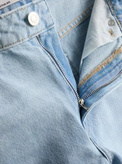 Barrel-Jeans mit mittlerer Leibhöhe