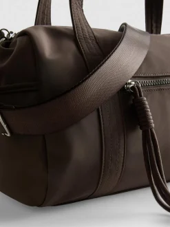 Barrel-Tasche mit Reißverschlussfach