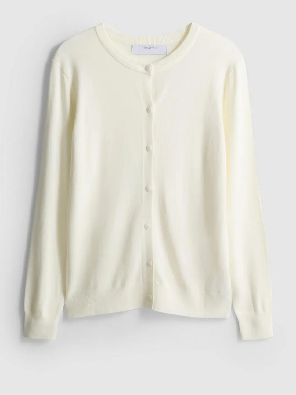 Basic-Cardigan mit Rundhalsausschnitt