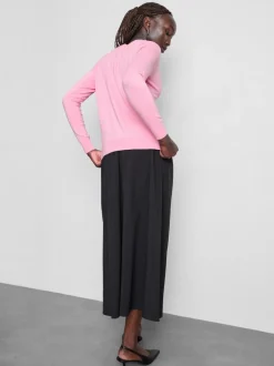 Basic-Cardigan mit Rundhalsausschnitt