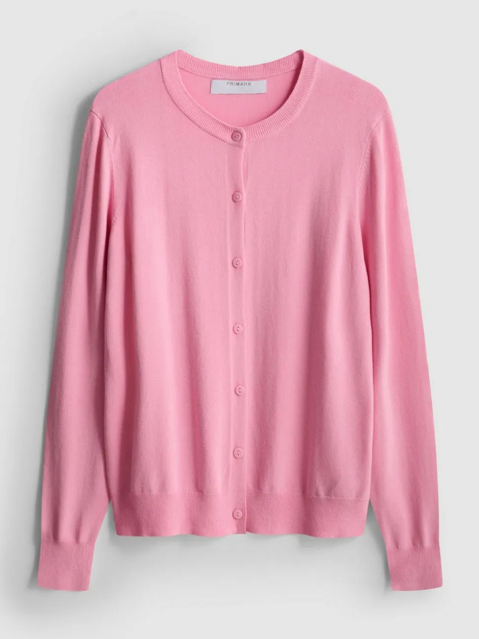 Basic-Cardigan mit Rundhalsausschnitt
