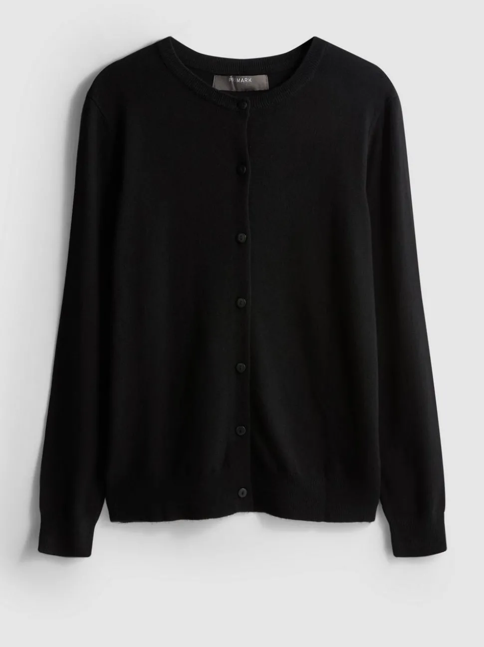 Basic-Cardigan mit Rundhalsausschnitt
