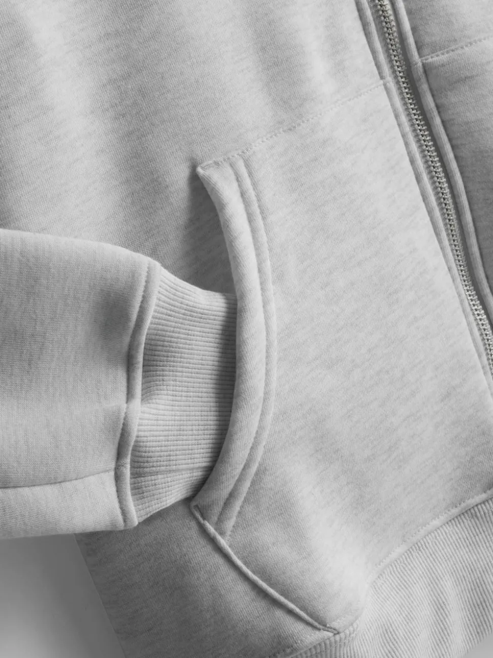 Basic Hoodie mit Reißverschluss
