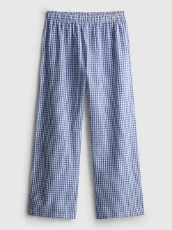 Baumwoll-Schlafanzughose mit Vichykaros