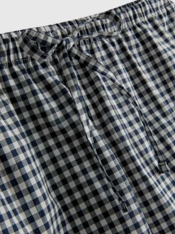 Baumwoll-Schlafanzugshorts mit Vichykaros