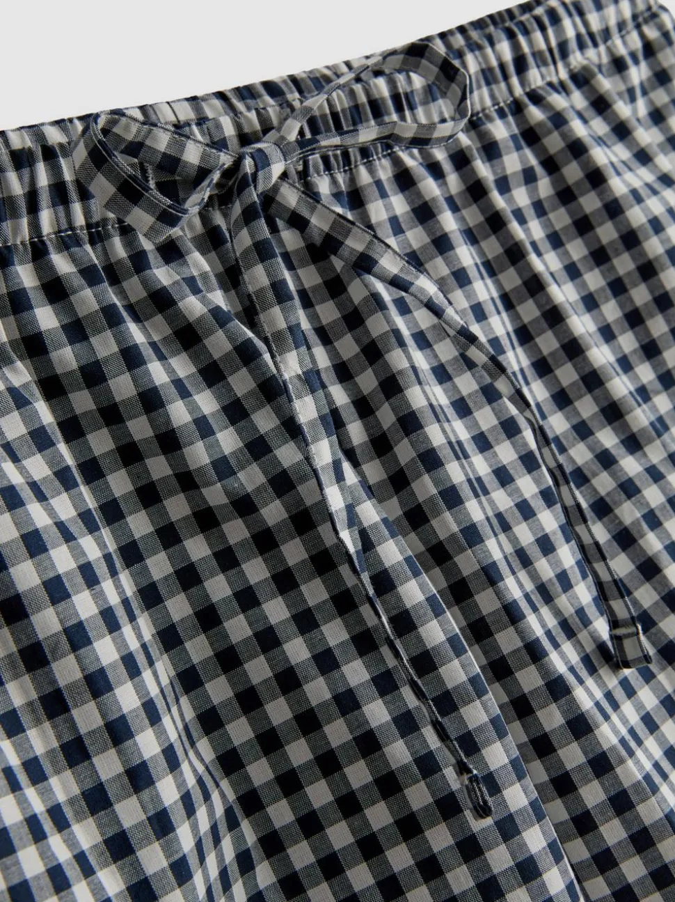 Baumwoll-Schlafanzugshorts mit Vichykaros