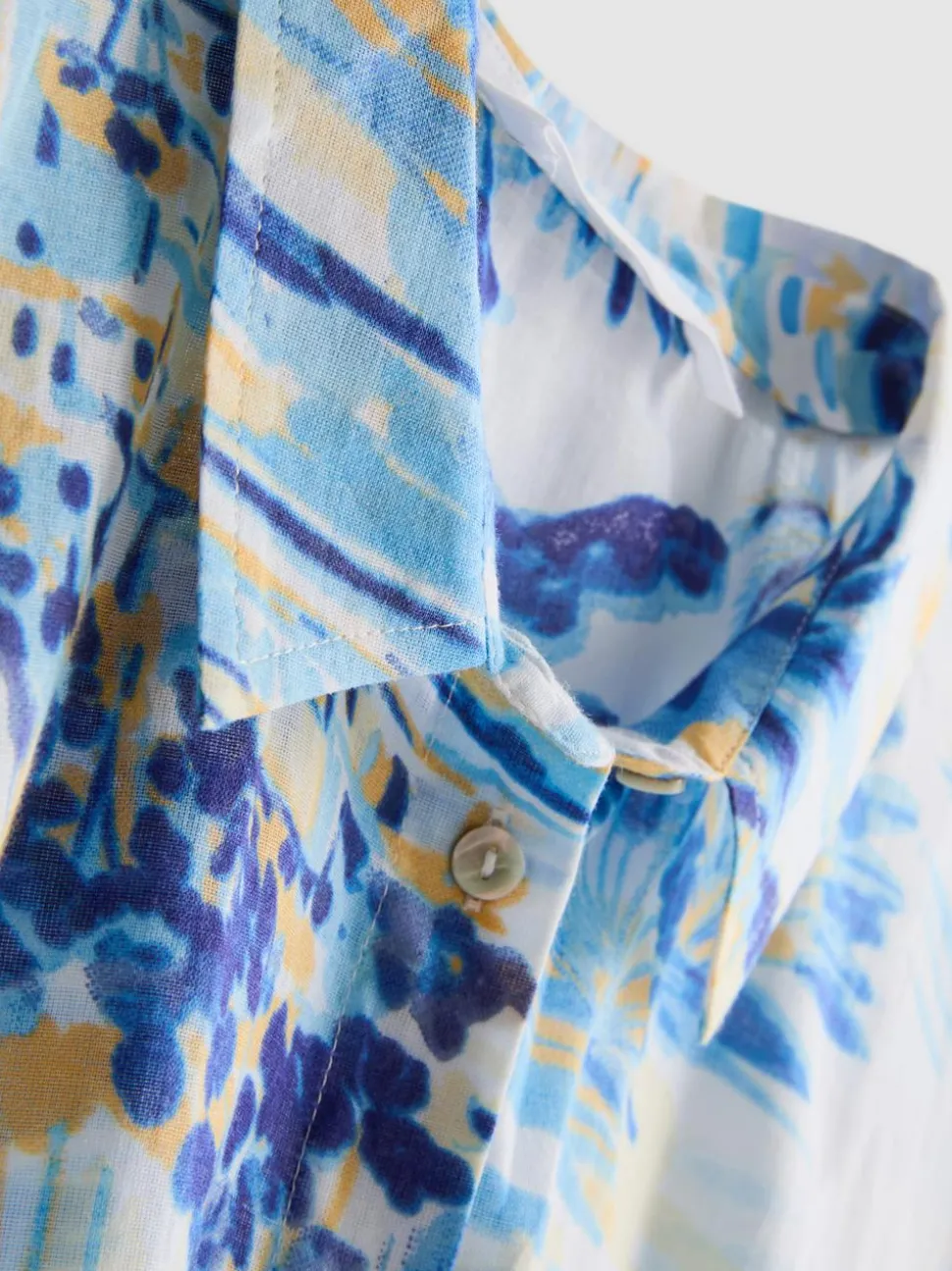 Baumwoll-Strand-Shirt mit Print