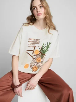 Baumwoll-T-Shirt im Oversized-Look