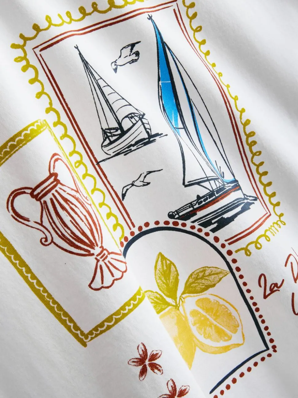 Baumwoll-T-Shirt mit geradem Schnitt