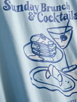 Baumwoll-T-Shirt mit geradem Schnitt
