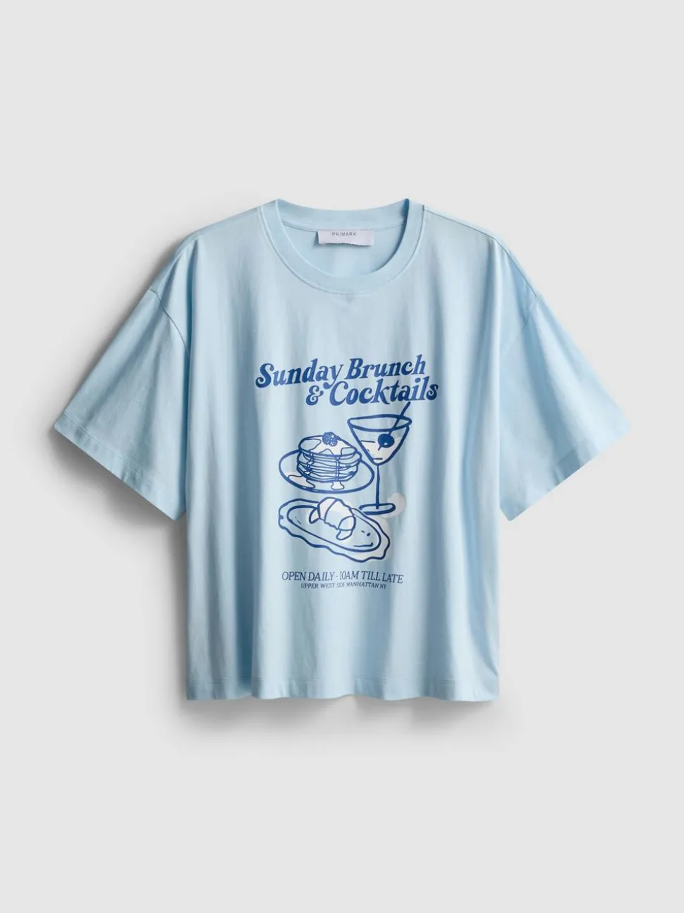 Baumwoll-T-Shirt mit geradem Schnitt