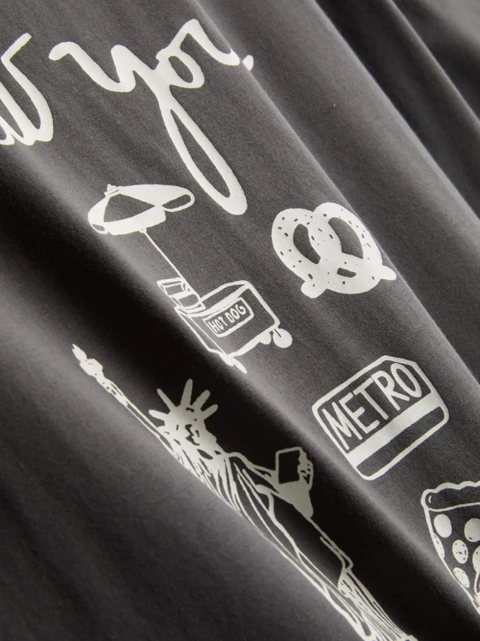 Baumwoll-T-Shirt mit geradem Schnitt