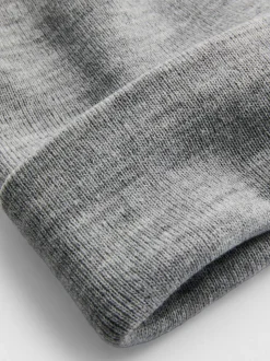 Beanie-Mütze mit breitem Umschlag
